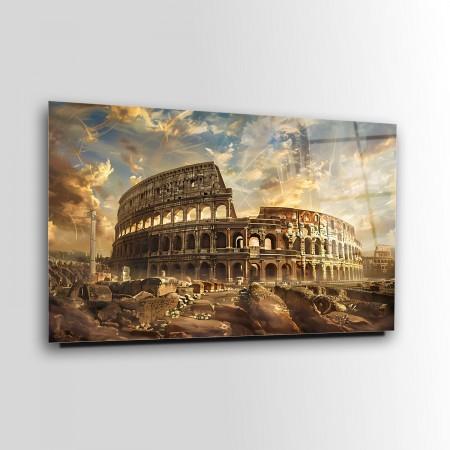 Roma Kolezyum Cam Tablo
