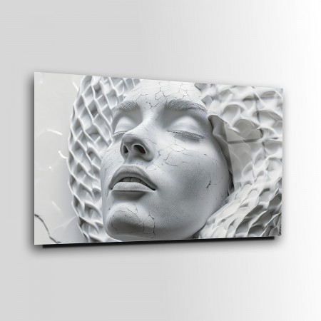 3D Beton Yüz Cam Tablo