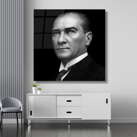 Atatürk Portresi Cam Tablo