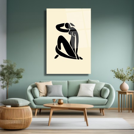 Zarif Siluet Cam Tablo