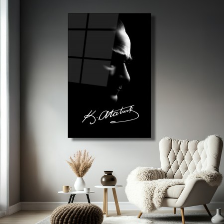 Lider Atatürk Cam Tablo