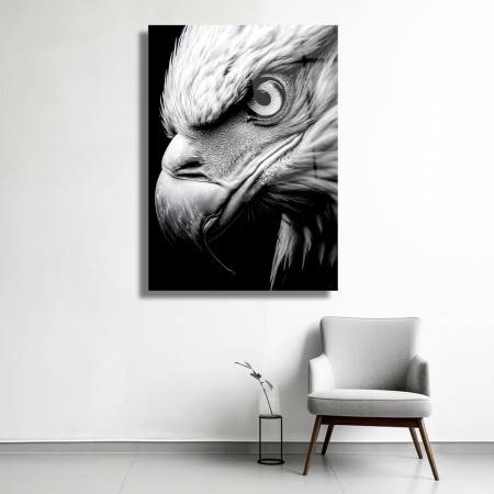 Asaletin Bakışı Cam Tablo