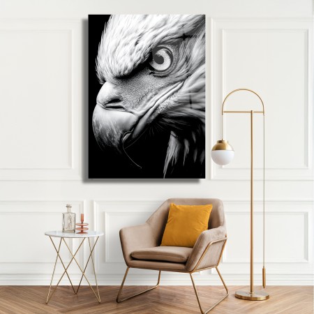 Asaletin Bakışı Cam Tablo