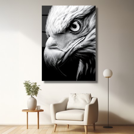 Asaletin Bakışı Cam Tablo