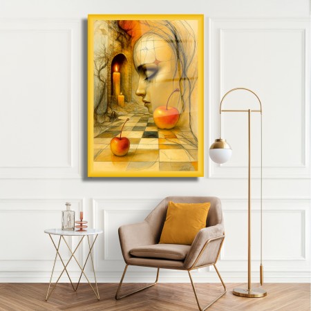 Sol Profilin Düşü Cam Tablo