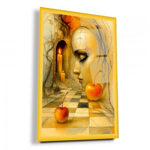 Sol Profilin Düşü Cam Tablo