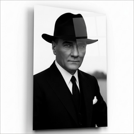 Atatürk Portresi Cam Tablo