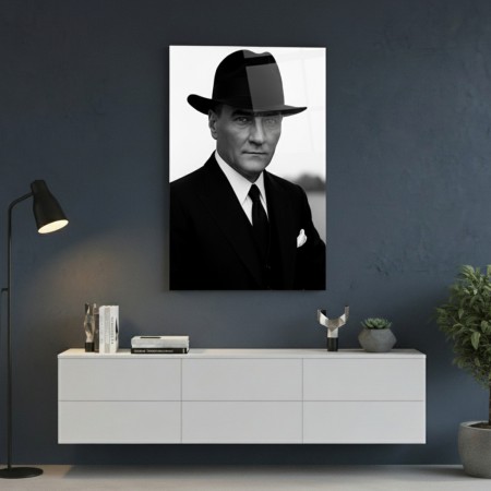Atatürk Portresi Cam Tablo