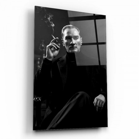 Atatürk Portresi Cam Tablo