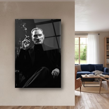 Atatürk Portresi Cam Tablo