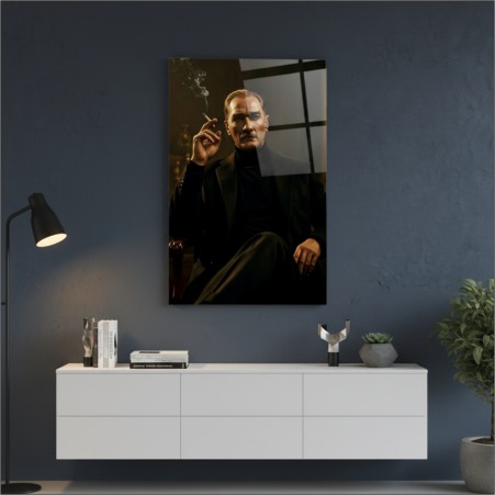 Atatürk Portresi Cam Tablo