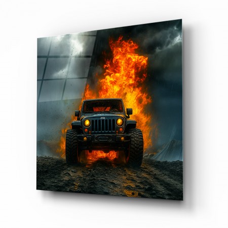 Ateşin Gücü Off-Road Araç Cam Tablo