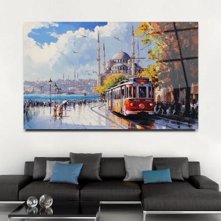 Eski İstanbul Cam Tablo
