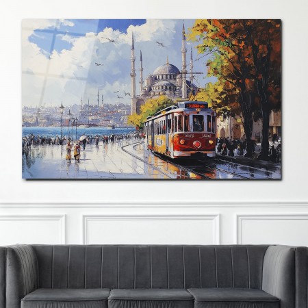 Eski İstanbul Cam Tablo