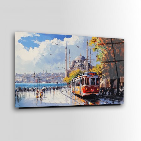 Eski İstanbul Cam Tablo