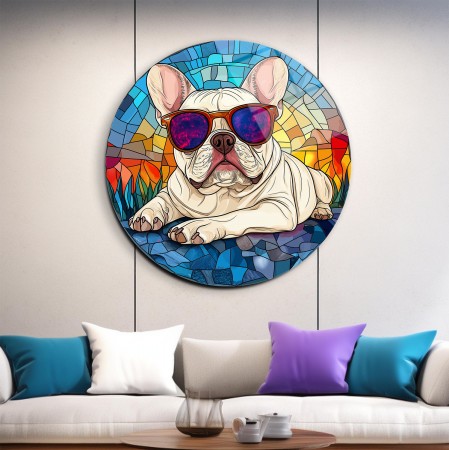 Havalı Pug Cam Tablo