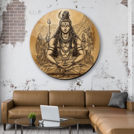 Kızıldereli Meditasyonu Cam Tablo