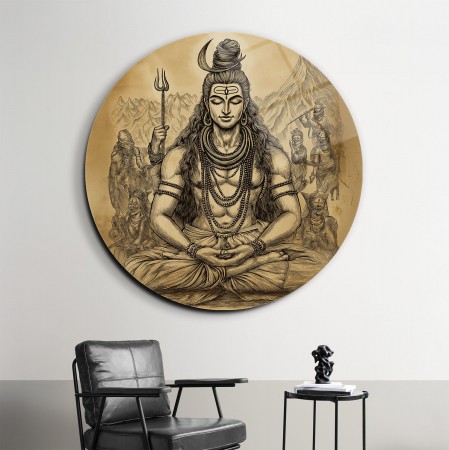Kızıldereli Meditasyonu Cam Tablo