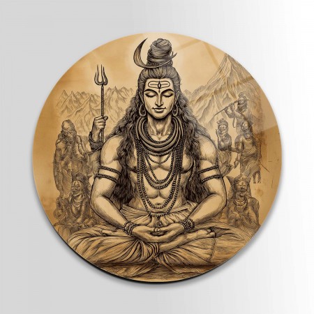 Kızıldereli Meditasyonu Cam Tablo