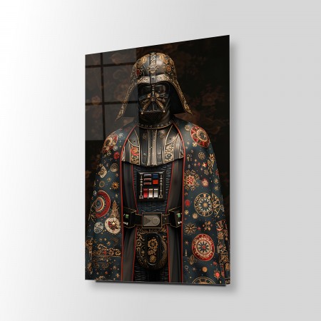Kostümlü Darth Vader Cam Tablo