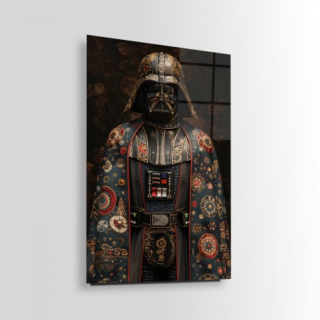 Kostümlü Darth Vader Cam Tablo
