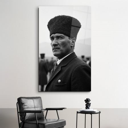 Mustafa Kemal Atatürk Cam Tablo