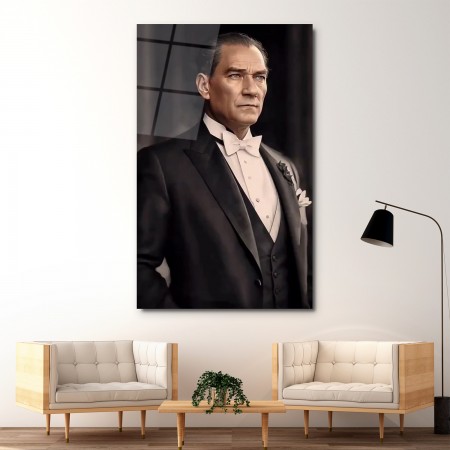 Mustafa Kemal Paşa Cam Tablo