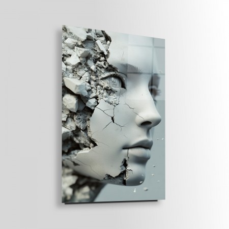 Parçalı Beton Yüz Cam Tablo