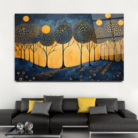 Sanat Doğası Cam Tablo
