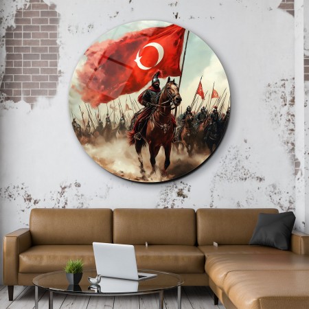 Türk Askeri Ordusu Cam Tablo