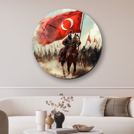 Türk Askeri Ordusu Cam Tablo