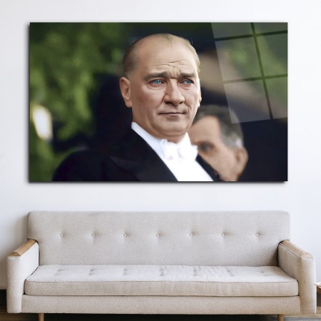Ulu Önder Mustafa Kemal Atatürk Cam Tablo